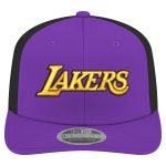 Official Los Angeles Lakers mens los angeles lakers new era purple statement edition jersey hook 9seventy stretch-snap hat | Lakers Shop