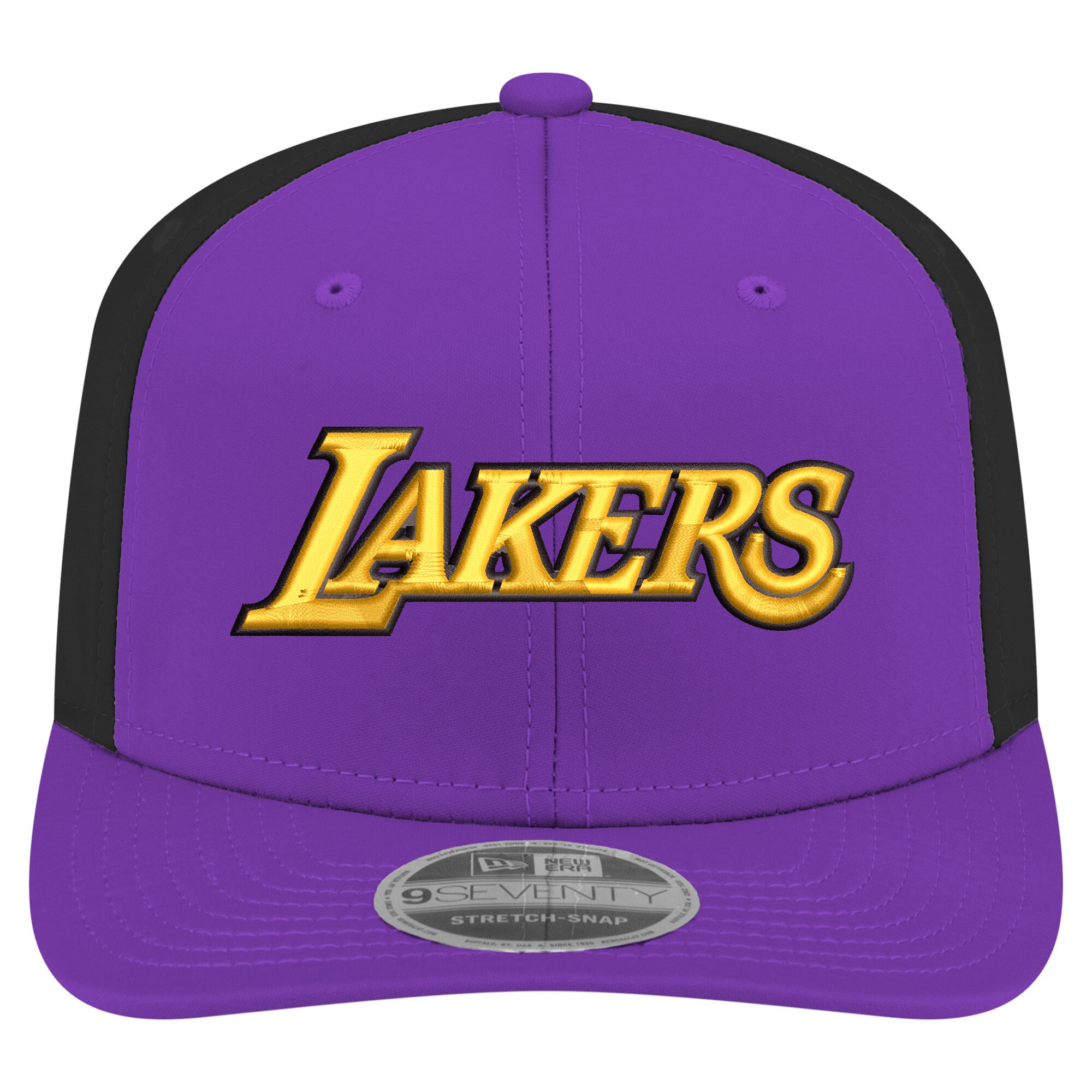 Official Los Angeles Lakers mens los angeles lakers new era purple statement edition jersey hook 9seventy stretch-snap hat | Lakers Shop