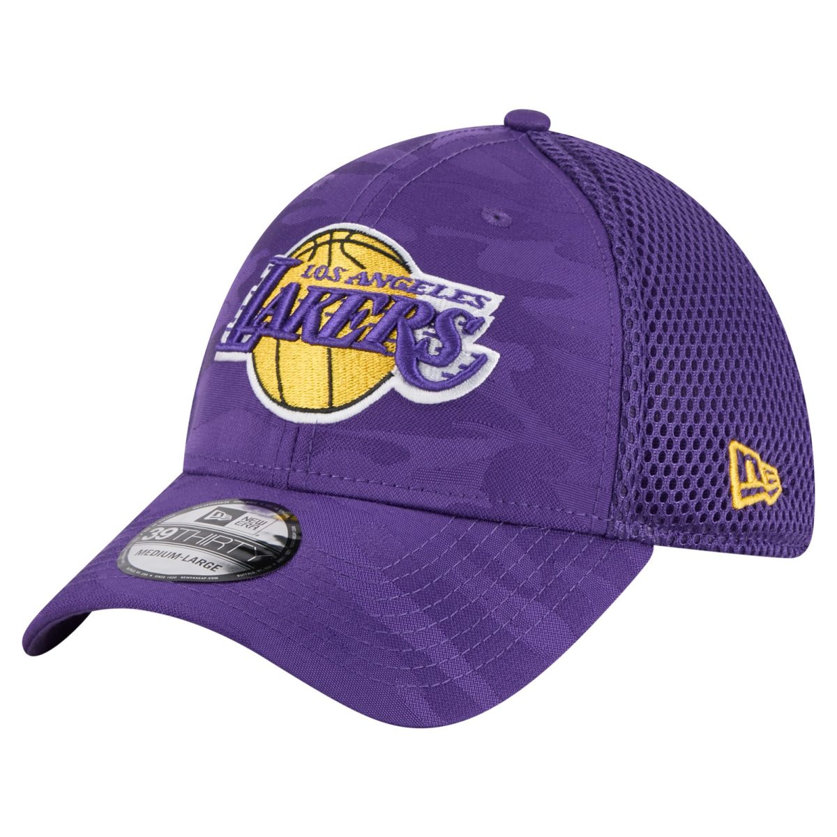 Official Los Angeles Lakers mens los angeles lakers new era purple subtle camo 39thirty flex hat | Lakers Shop