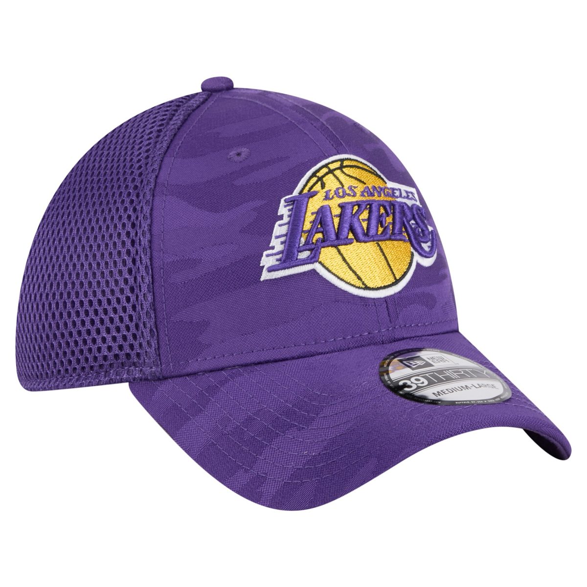 Official Los Angeles Lakers mens los angeles lakers new era purple subtle camo 39thirty flex hat | Lakers Shop