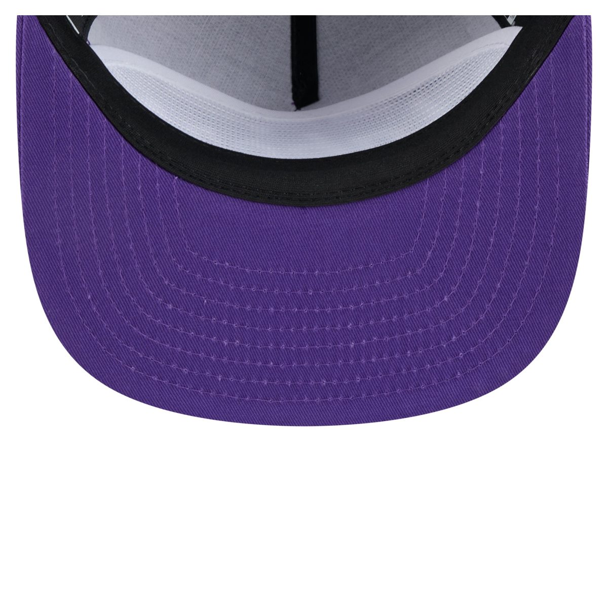 Official Los Angeles Lakers mens los angeles lakers new era purple team text golfer snapback hat | Lakers Shop