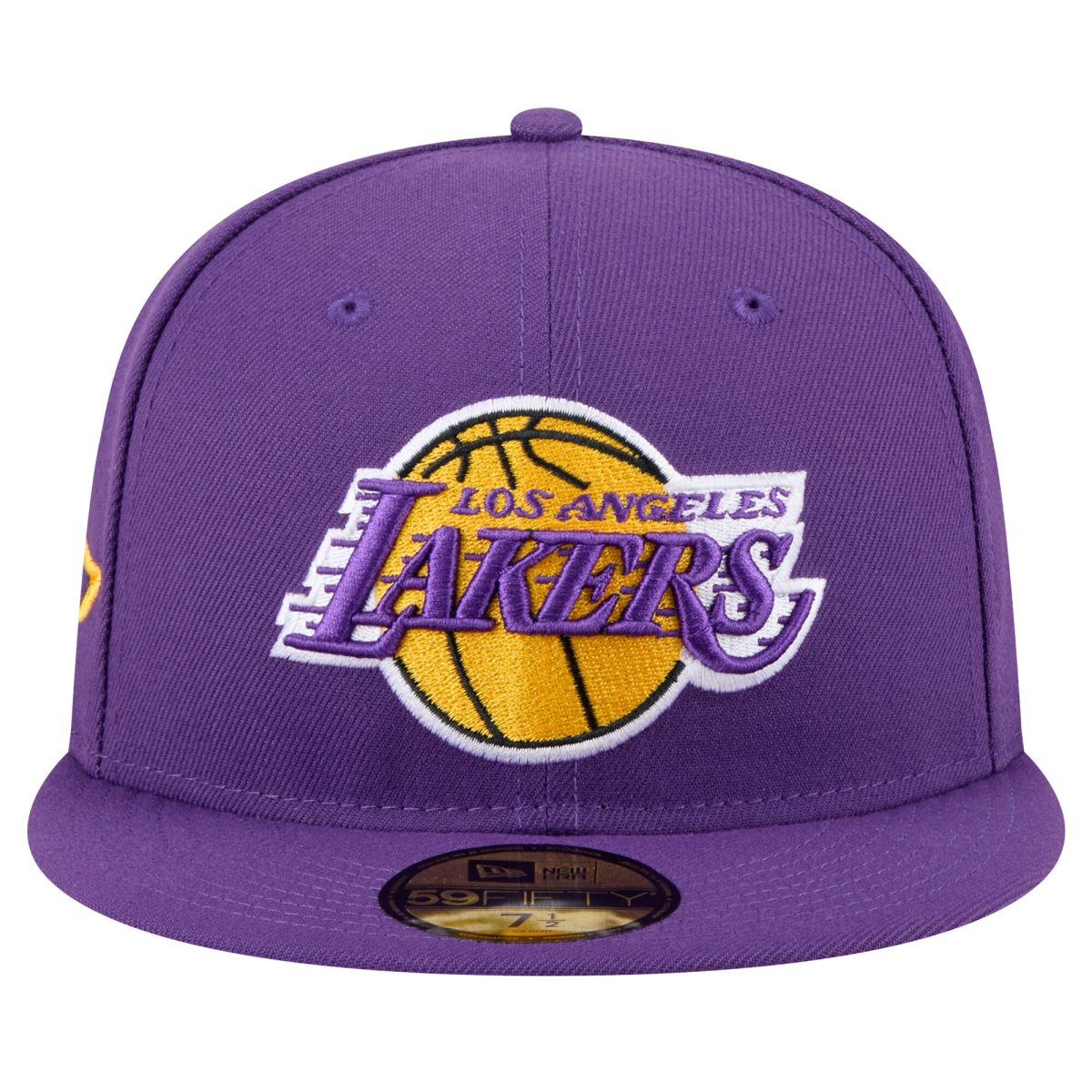 Official Los Angeles Lakers mens los angeles lakers new era purple throwback pennant 59fifty fitted hat | Lakers Shop
