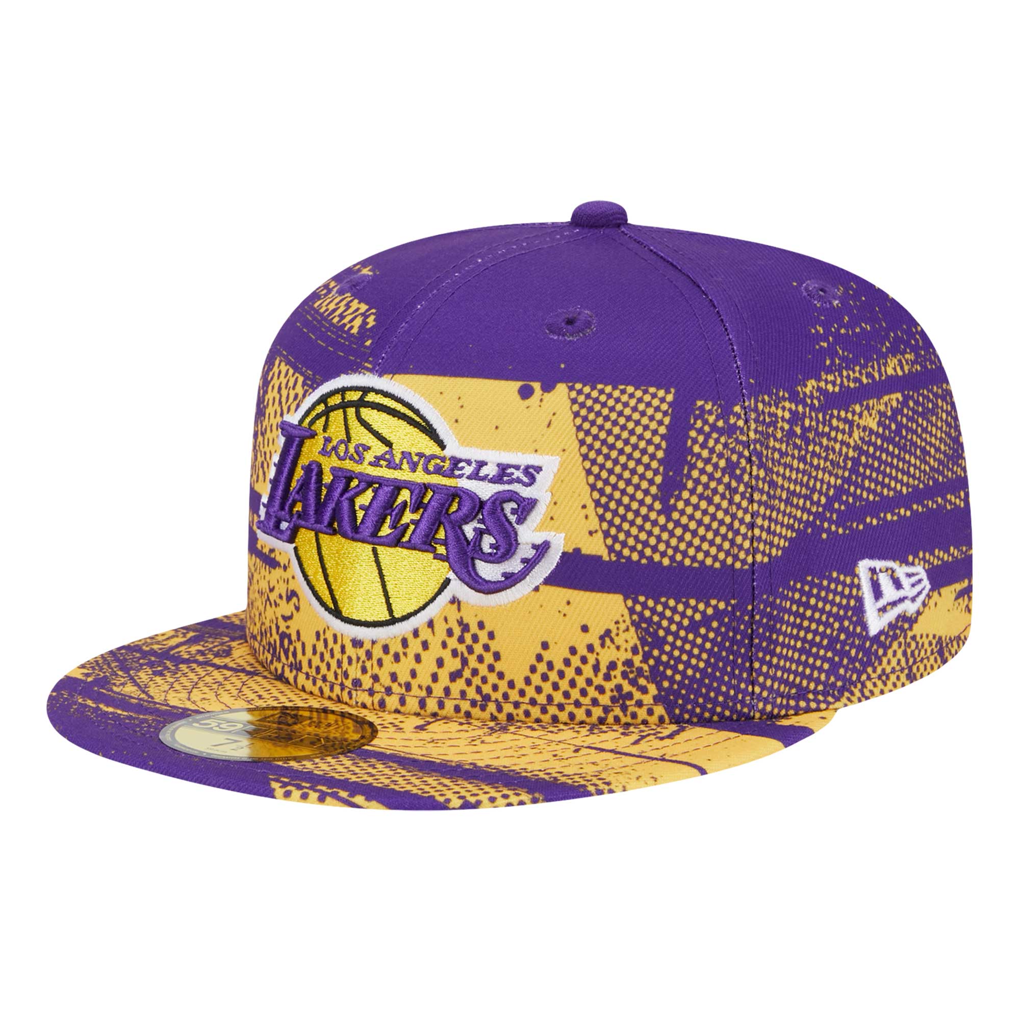 Official Los Angeles Lakers mens los angeles lakers new era purple tip-off 59fifty fitted hat | Lakers Shop