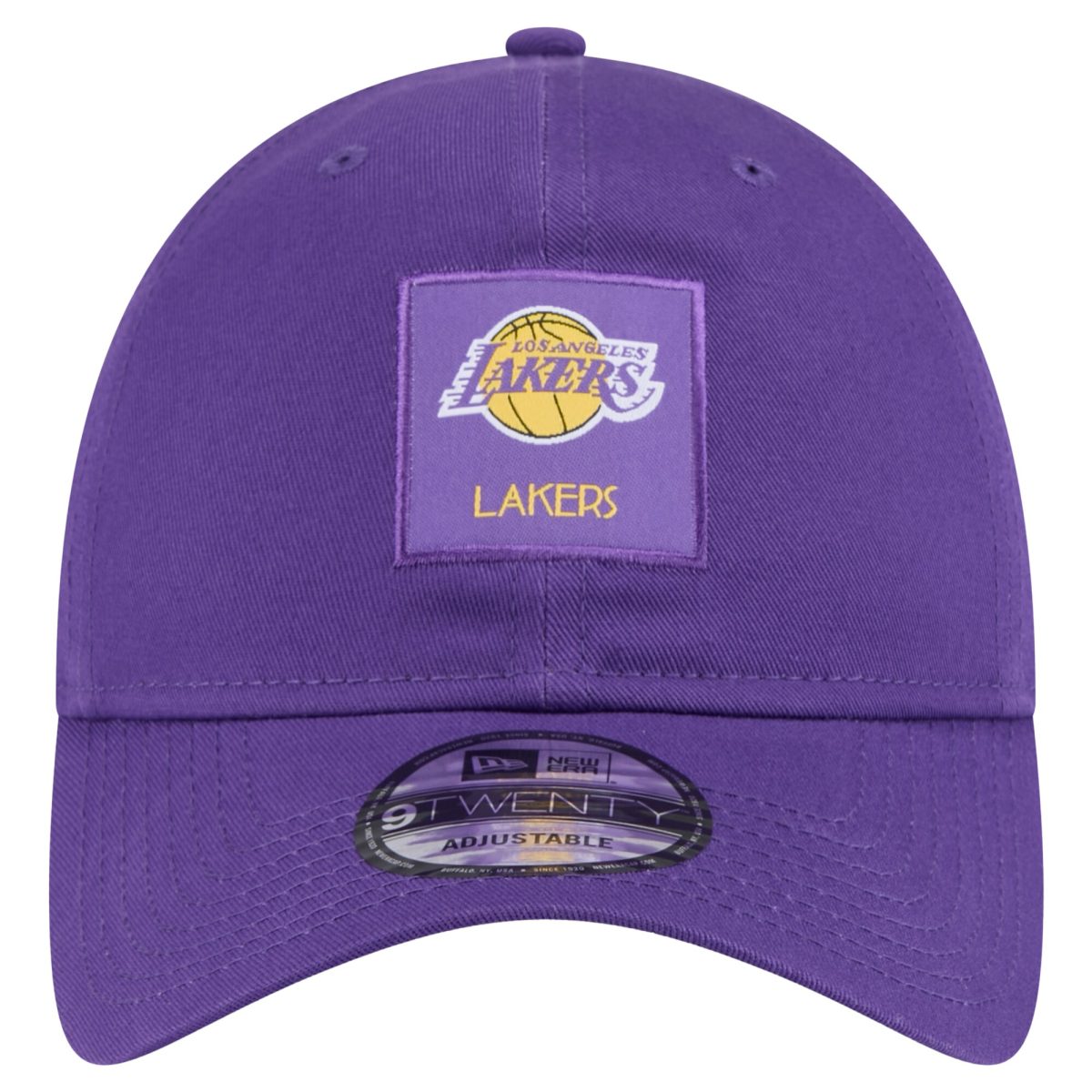 Official Los Angeles Lakers mens los angeles lakers new era purple victory grove patch 9twenty adjustable hat | Lakers Shop