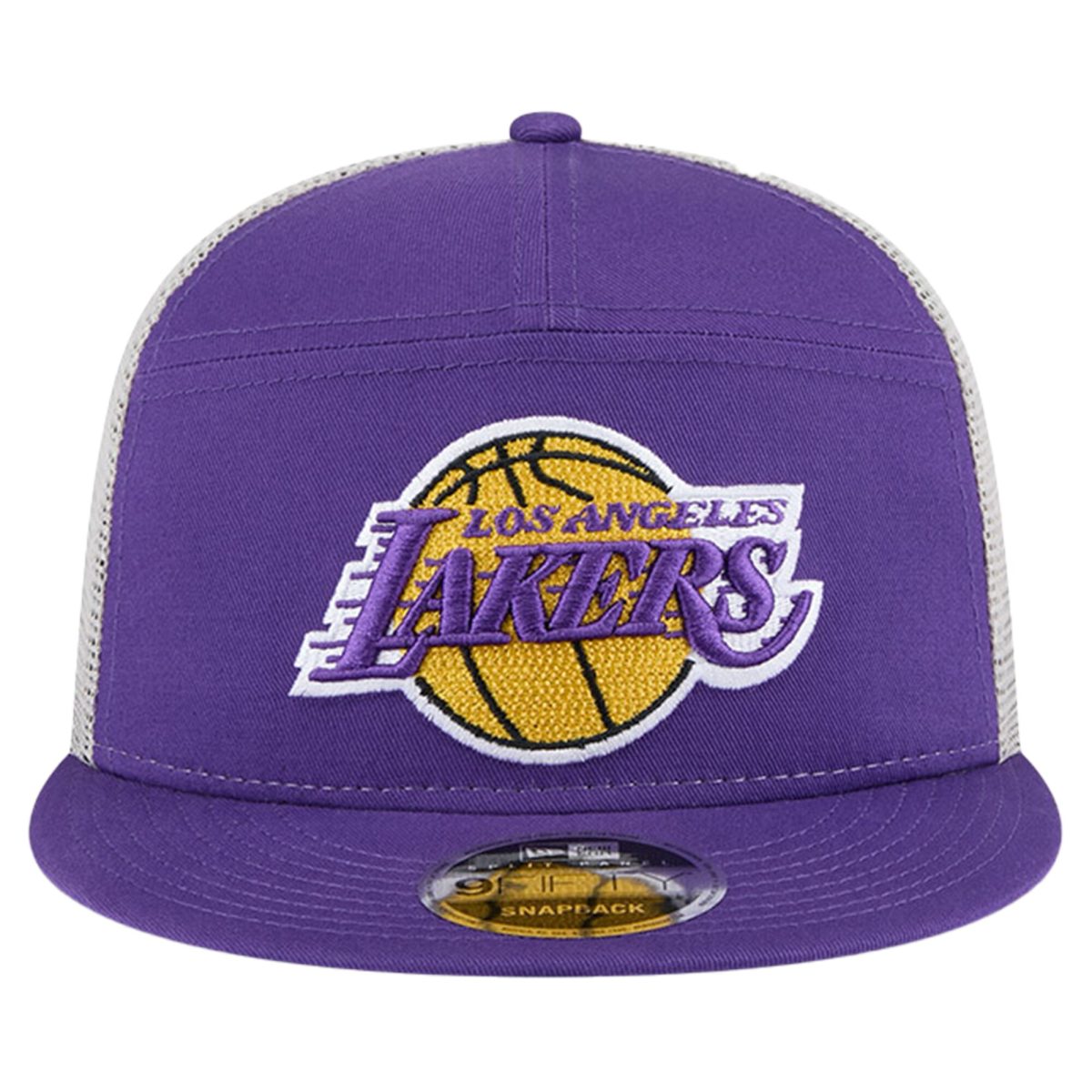 Official Los Angeles Lakers mens los angeles lakers new era purple victory grove split panel 9fifty snapback hat | Lakers Shop