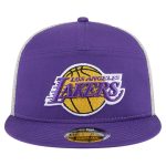 Official Los Angeles Lakers mens los angeles lakers new era purple victory grove split panel 9fifty snapback hat | Lakers Shop