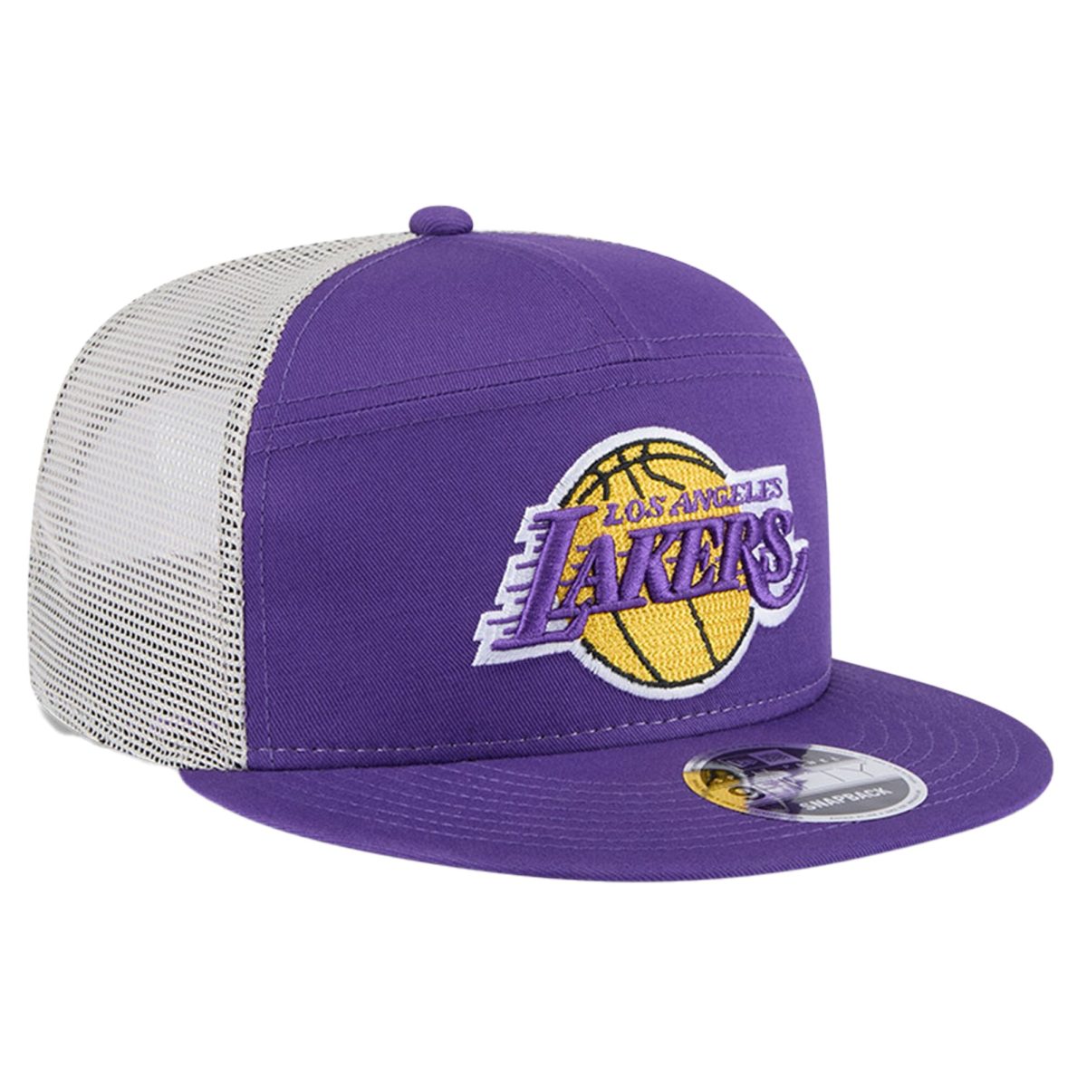 Official Los Angeles Lakers mens los angeles lakers new era purple victory grove split panel 9fifty snapback hat | Lakers Shop