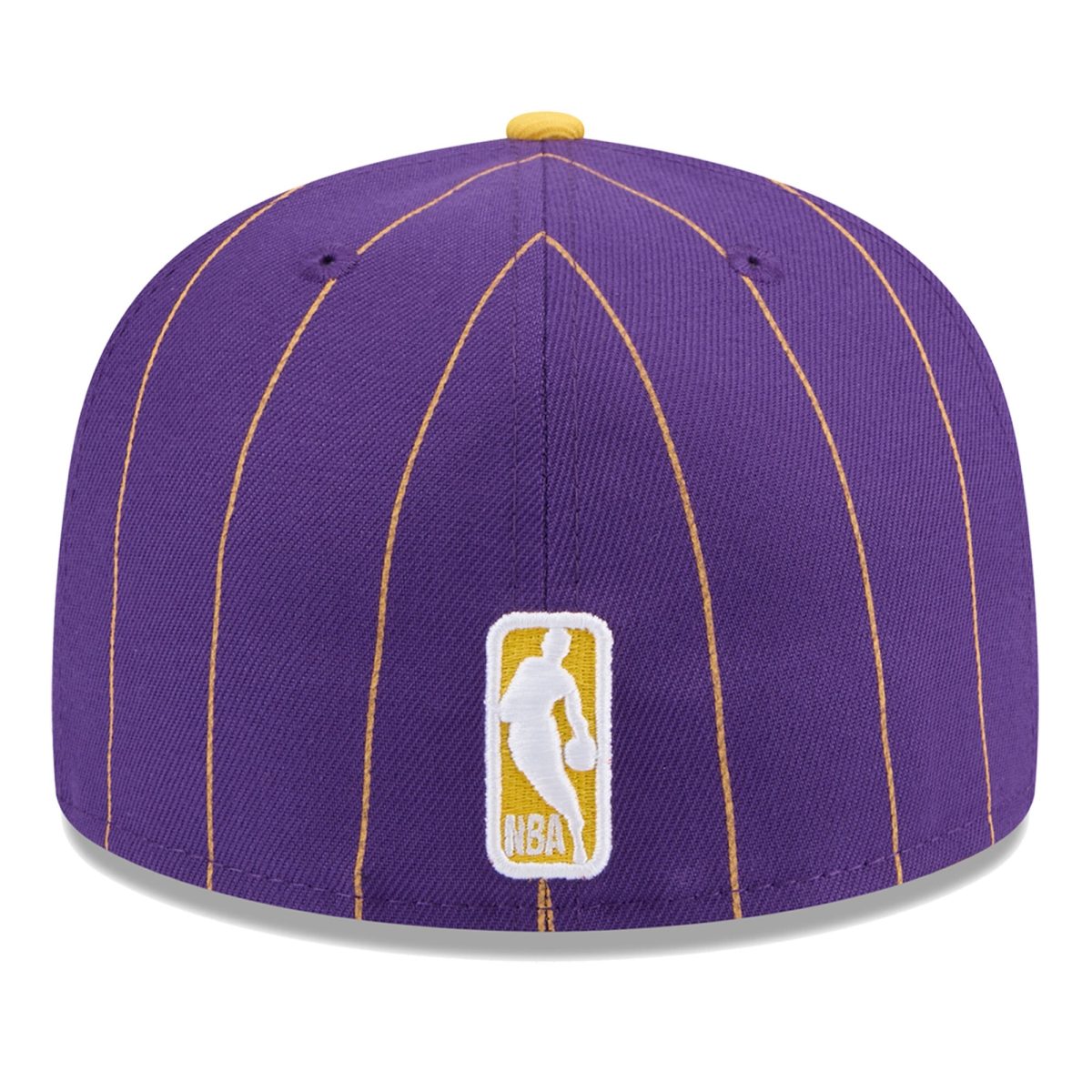 Official Los Angeles Lakers mens los angeles lakers new era purplegold pinstripe two-tone 59fifty fitted hat | Lakers Shop