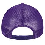 Official Los Angeles Lakers mens los angeles lakers new era purplegold tip off a-frame trucker 9forty adjustable hat | Lakers Shop