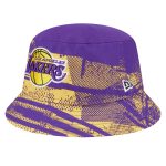 Official Los Angeles Lakers mens los angeles lakers new era purplegold tip-off bucket hat | Lakers Shop
