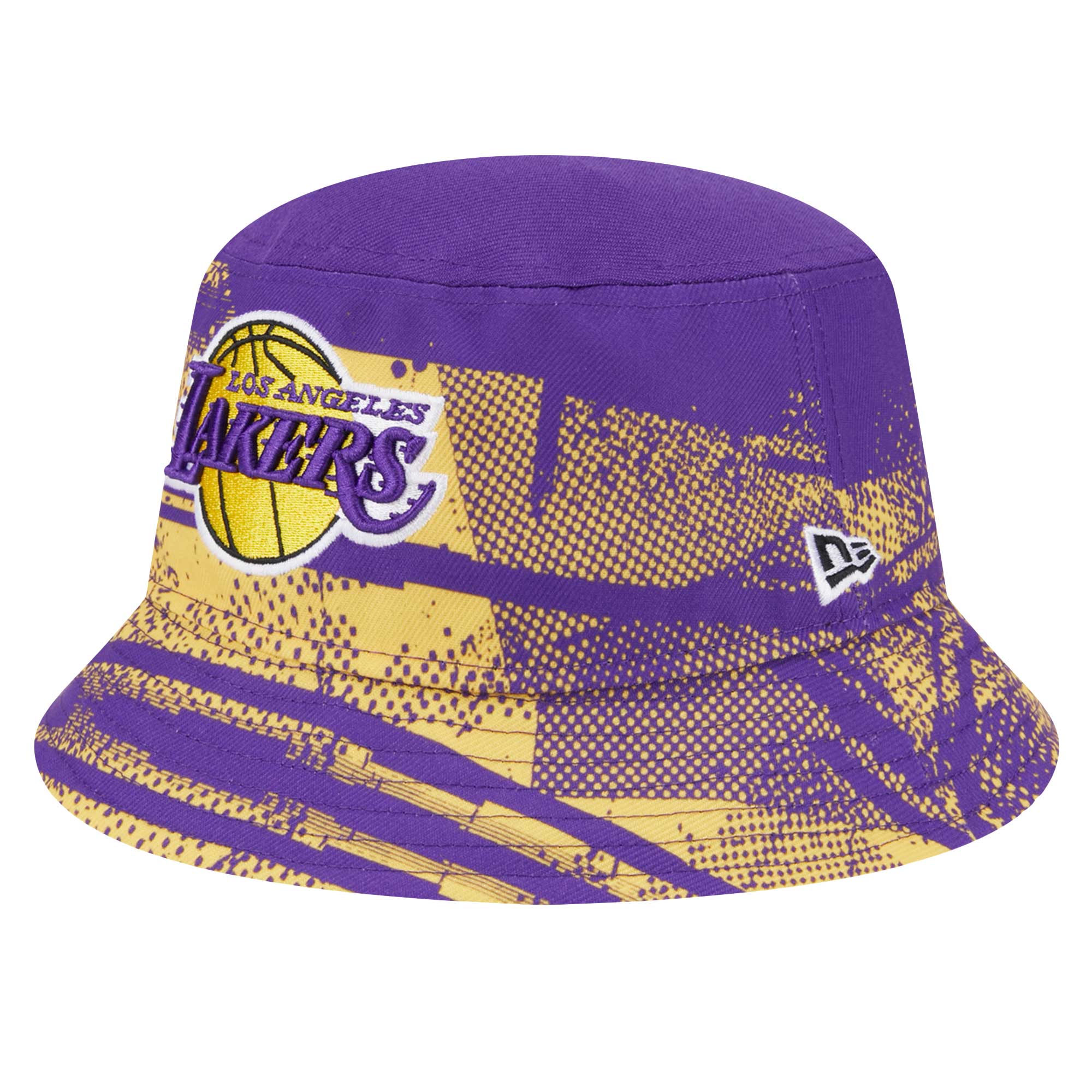 Official Los Angeles Lakers mens los angeles lakers new era purplegold tip-off bucket hat | Lakers Shop