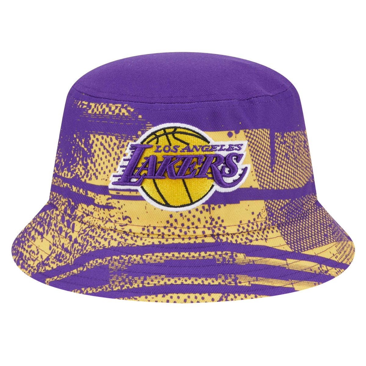 Official Los Angeles Lakers mens los angeles lakers new era purplegold tip-off bucket hat | Lakers Shop