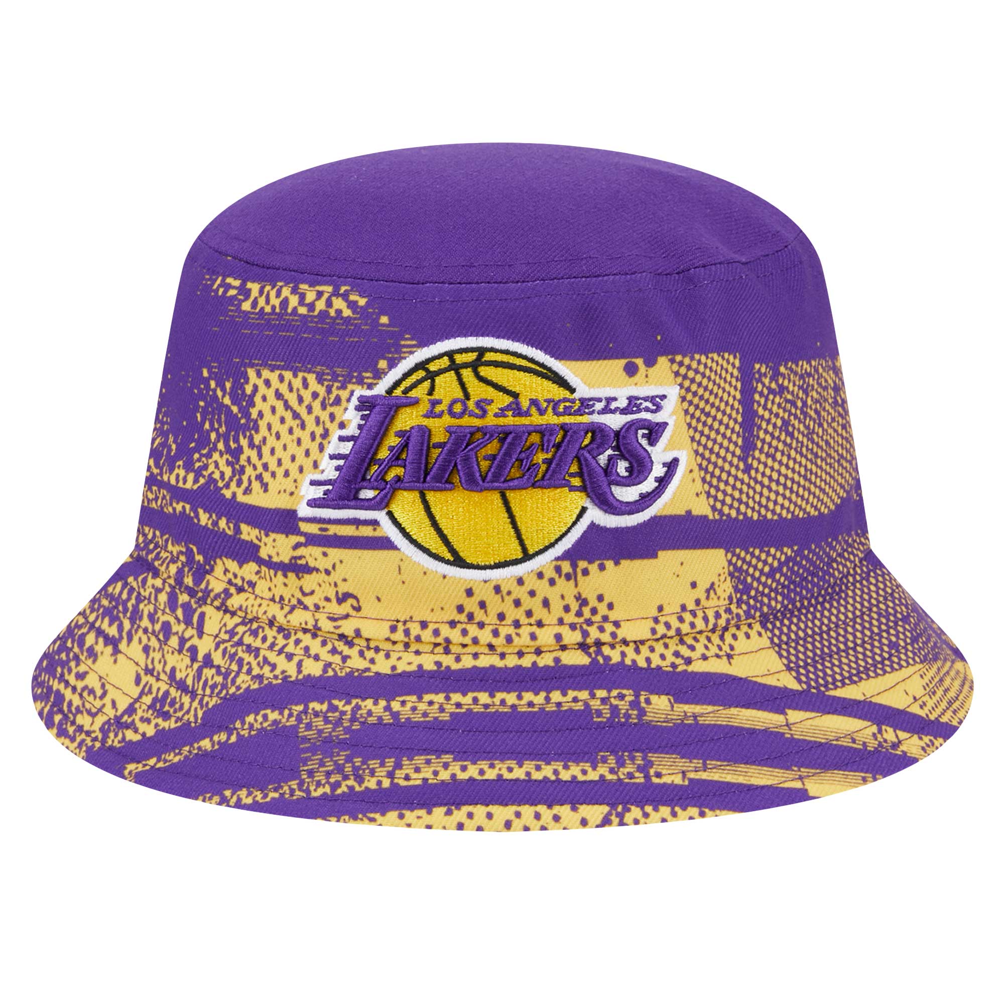 Official Los Angeles Lakers mens los angeles lakers new era purplegold tip-off bucket hat | Lakers Shop
