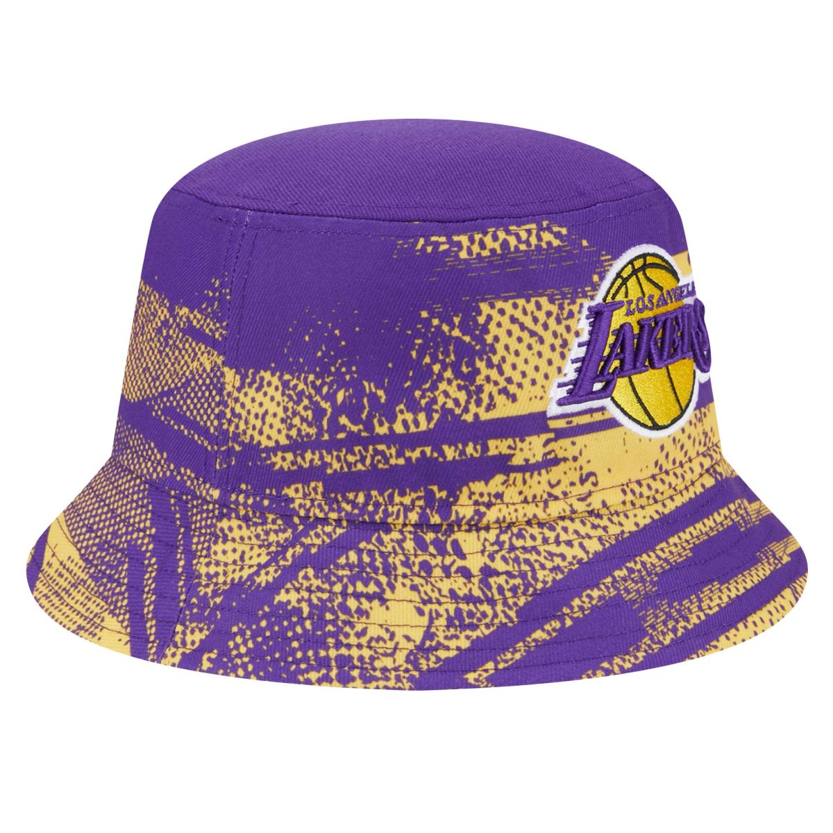 Official Los Angeles Lakers mens los angeles lakers new era purplegold tip-off bucket hat | Lakers Shop