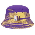 Official Los Angeles Lakers mens los angeles lakers new era purplegold tip-off bucket hat | Lakers Shop