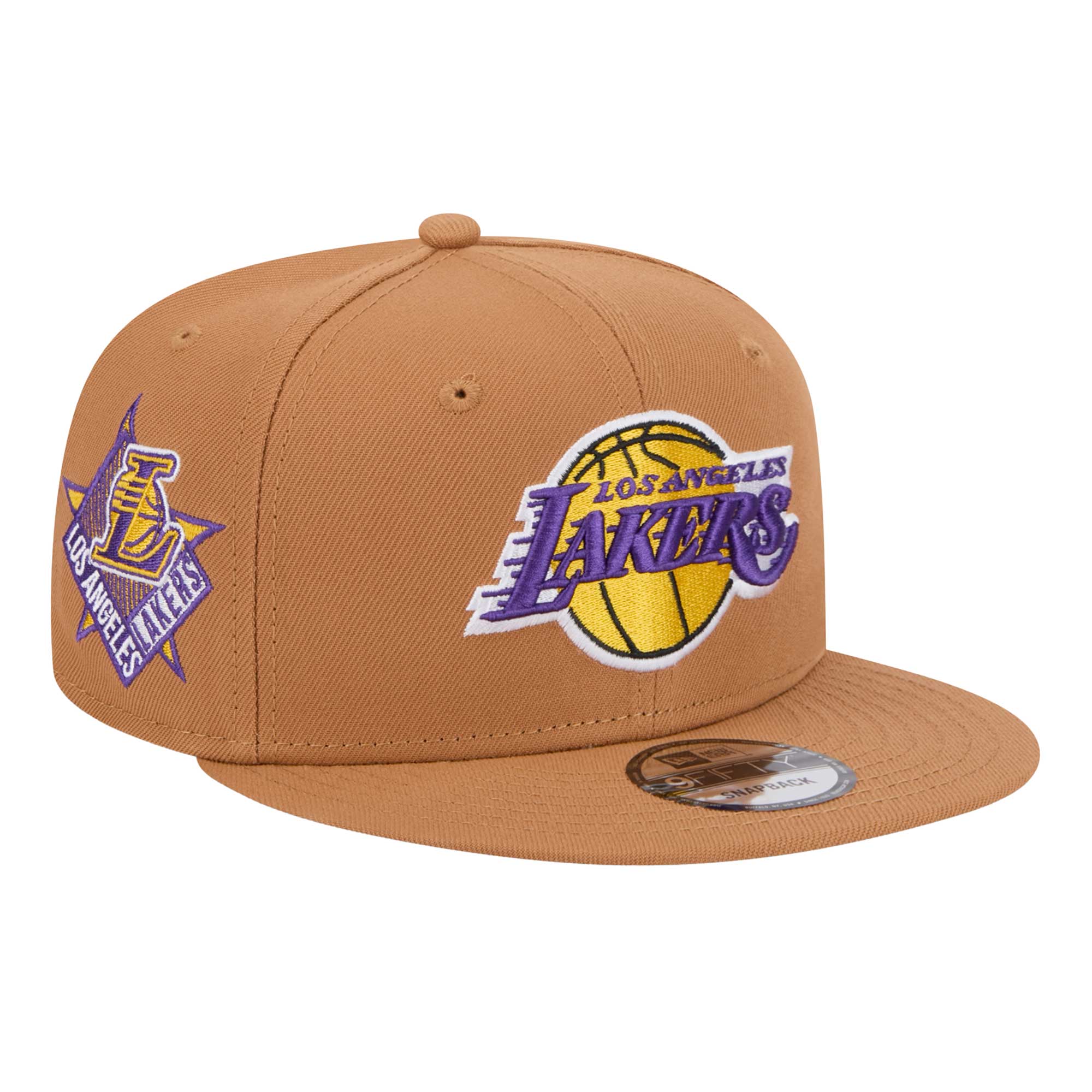 Official Los Angeles Lakers mens los angeles lakers new era tan color pack 9fifty snapback hat | Lakers Shop