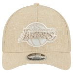 Official Los Angeles Lakers mens los angeles lakers new era tan injection woven a-frame 9forty adjustable hat | Lakers Shop