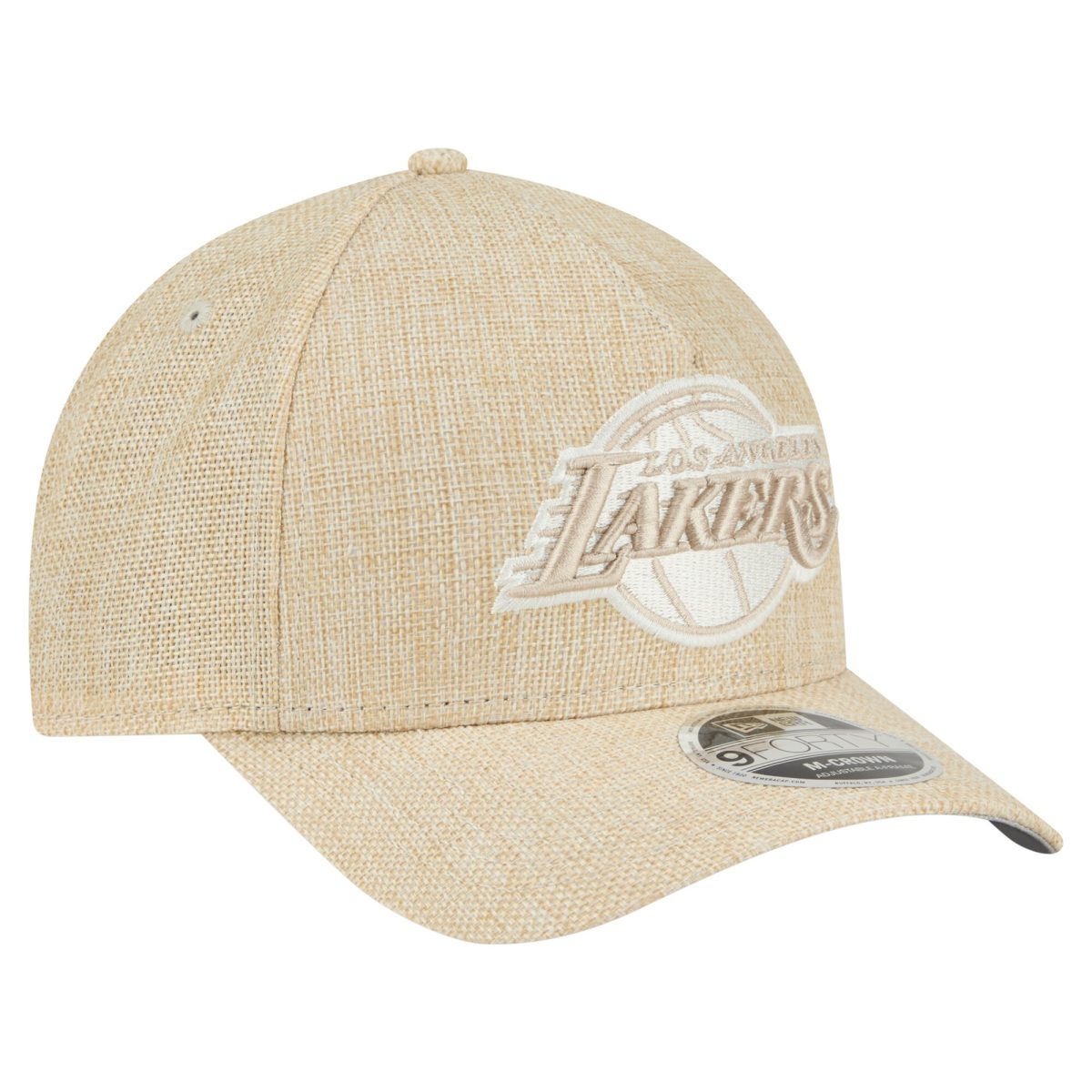 Official Los Angeles Lakers mens los angeles lakers new era tan injection woven a-frame 9forty adjustable hat | Lakers Shop