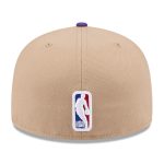 Official Los Angeles Lakers mens los angeles lakers new era tanpurple 2024 nba draft 59fifty fitted hat | Lakers Shop