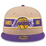 Official Los Angeles Lakers mens los angeles lakers new era tanpurple 2024 nba draft 9fifty snapback hat | Lakers Shop