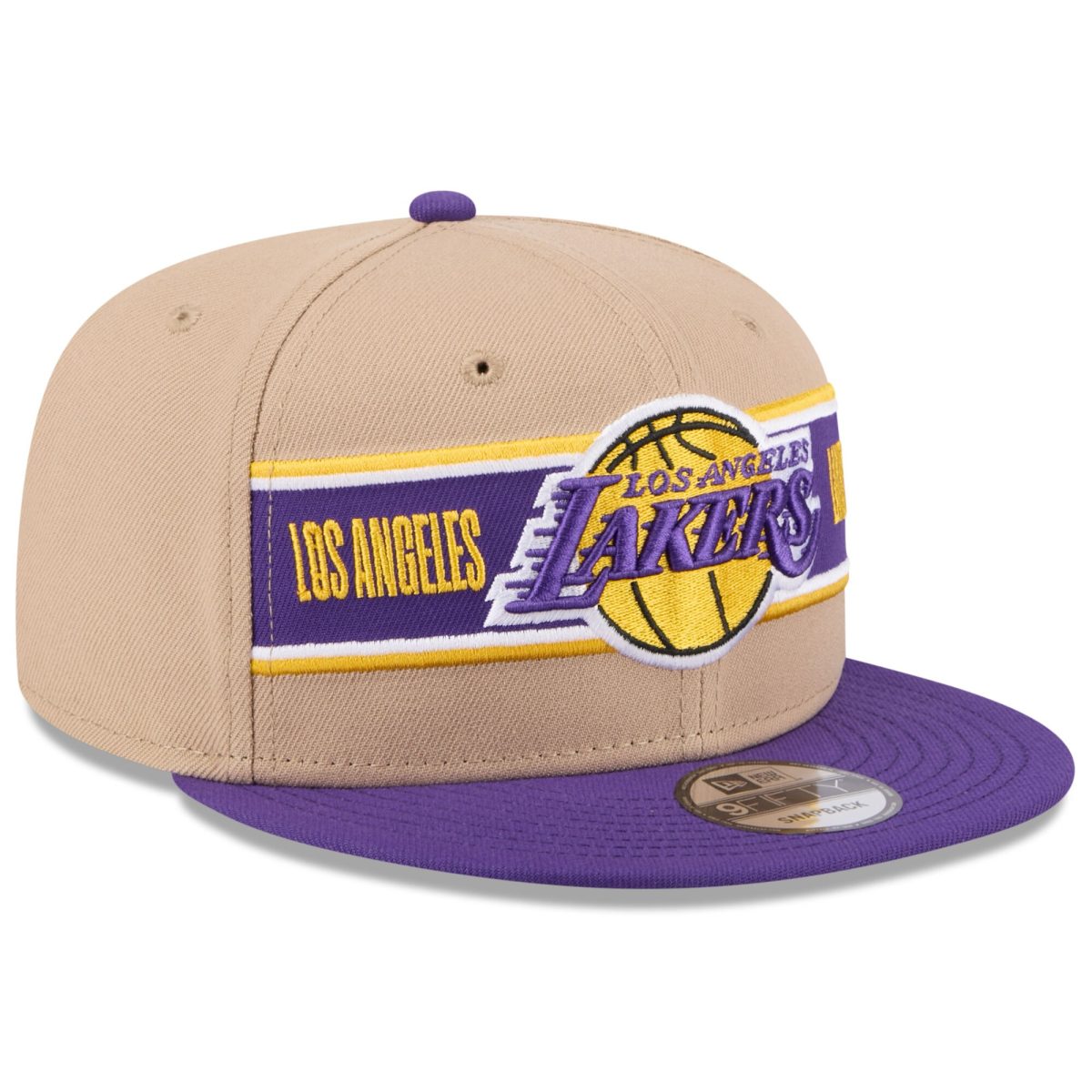 Official Los Angeles Lakers mens los angeles lakers new era tanpurple 2024 nba draft 9fifty snapback hat | Lakers Shop