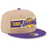 Official Los Angeles Lakers mens los angeles lakers new era tanpurple 2024 nba draft 9fifty snapback hat | Lakers Shop