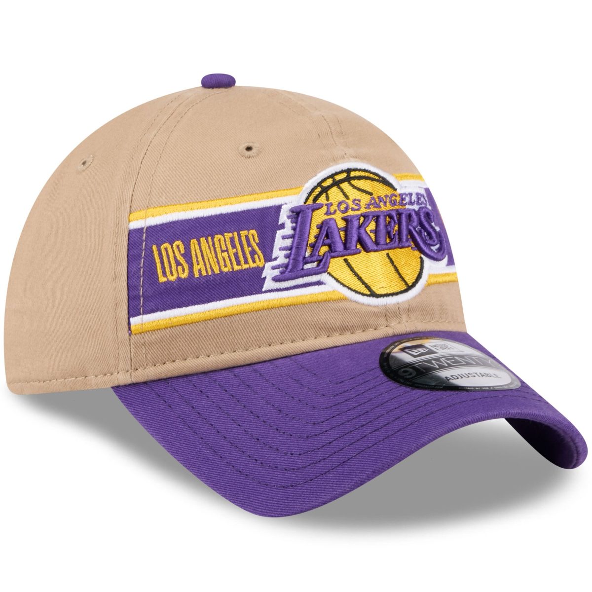 Official Los Angeles Lakers mens los angeles lakers new era tanpurple 2024 nba draft 9twenty adjustable hat | Lakers Shop