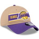 Official Los Angeles Lakers mens los angeles lakers new era tanpurple 2024 nba draft 9twenty adjustable hat | Lakers Shop
