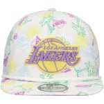 Official Los Angeles Lakers mens los angeles lakers new era white palm trees and waves golfer adjustable hat | Lakers Shop