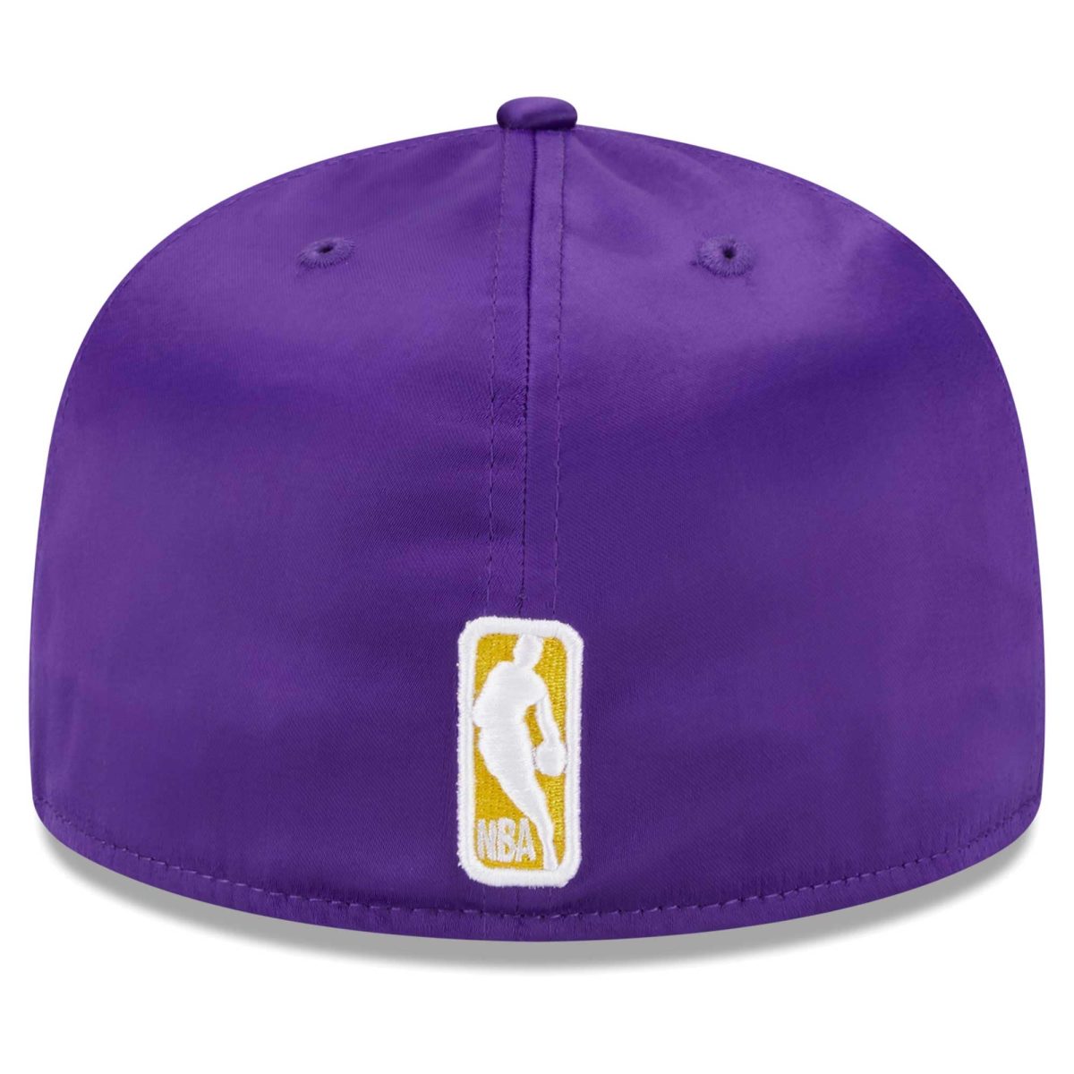 Official Los Angeles Lakers mens los angeles lakers new era white throwback satin 59fifty fitted hat | Lakers Shop