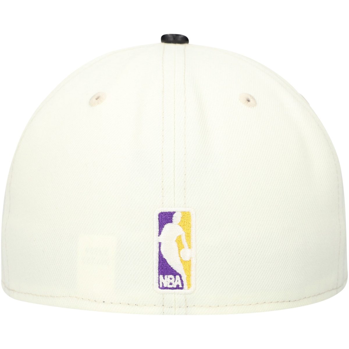 Official Los Angeles Lakers mens los angeles lakers new era whiteblack faux leather visor two-tone 59fifty fitted hat | Lakers Shop