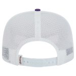Official Los Angeles Lakers mens los angeles lakers new era whitepurple dip-dye 9fifty a-frame trucker snapback hat | Lakers Shop