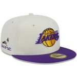 Official Los Angeles Lakers mens los angeles lakers new era x staple creampurple nba x staple two-tone 59fifty fitted hat | Lakers Shop