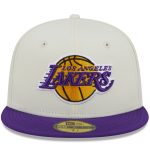 Official Los Angeles Lakers mens los angeles lakers new era x staple creampurple nba x staple two-tone 59fifty fitted hat | Lakers Shop