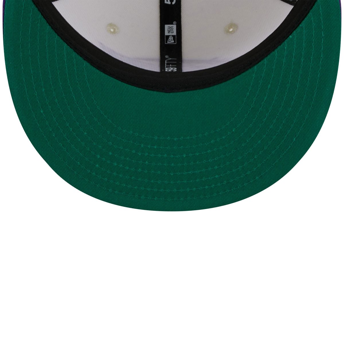 Official Los Angeles Lakers mens los angeles lakers new era x staple creampurple nba x staple two-tone 59fifty fitted hat | Lakers Shop