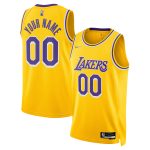 Official Los Angeles Lakers mens los angeles lakers nike gold 202122 diamond swingman custom jersey – icon edition | Lakers Shop