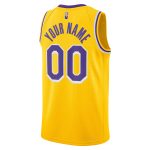 Official Los Angeles Lakers mens los angeles lakers nike gold 202122 diamond swingman custom jersey – icon edition | Lakers Shop