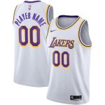 Official Los Angeles Lakers mens los angeles lakers nike white 202021 swingman custom jersey – association edition | Lakers Shop