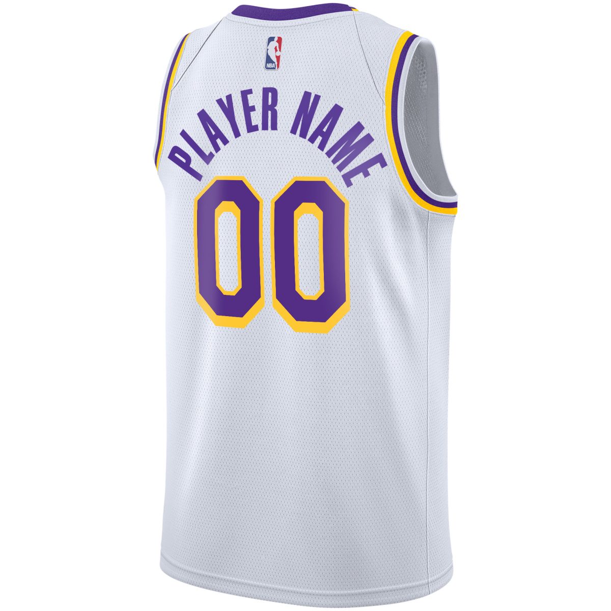Official Los Angeles Lakers mens los angeles lakers nike white 202021 swingman custom jersey – association edition | Lakers Shop