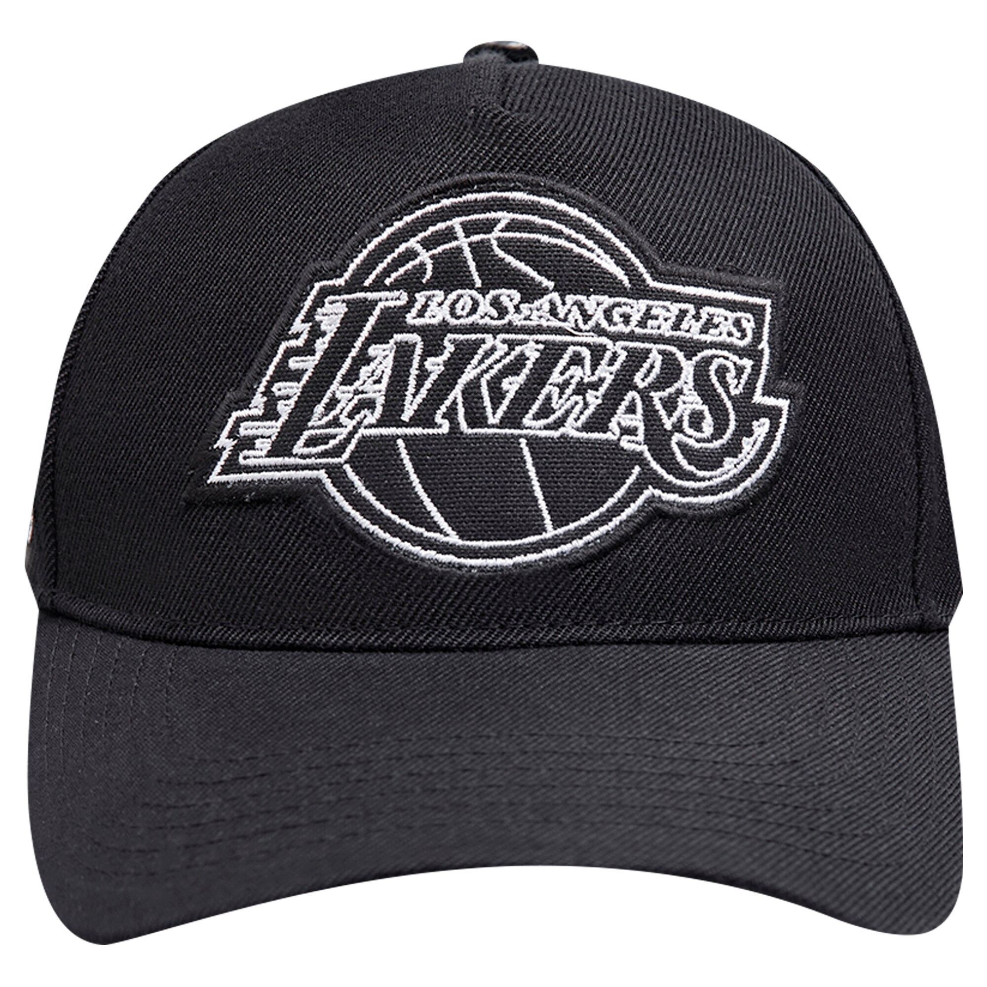 Official Los Angeles Lakers mens los angeles lakers pro standard black paint the city pinch front snapback hat | Lakers Shop