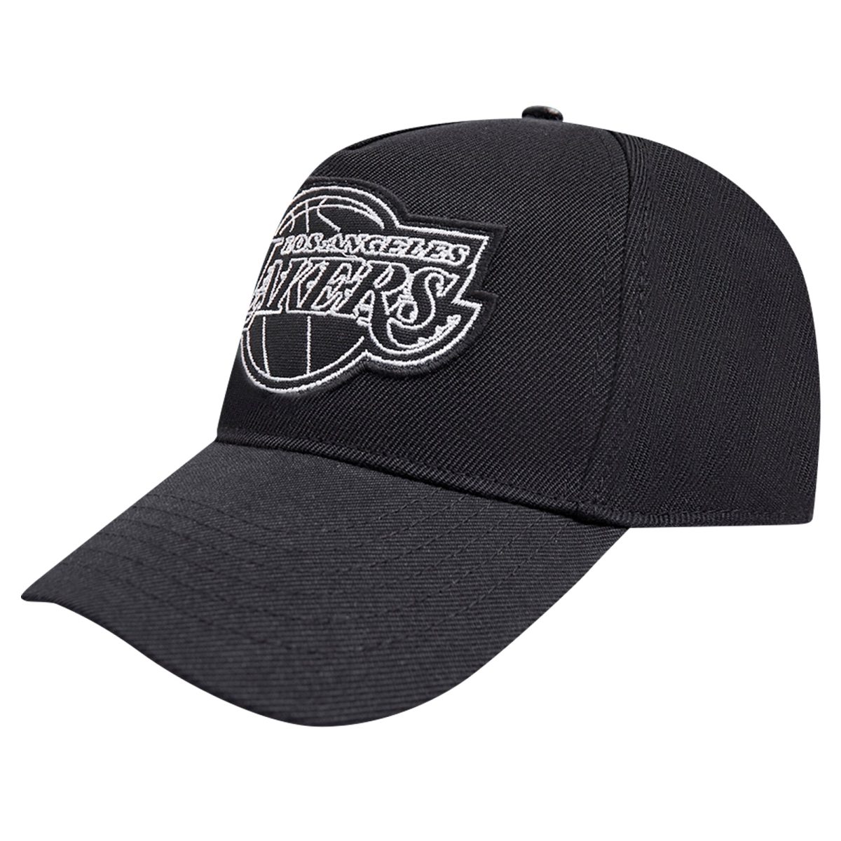 Official Los Angeles Lakers mens los angeles lakers pro standard black paint the city pinch front snapback hat | Lakers Shop