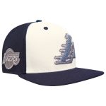 Official Los Angeles Lakers mens los angeles lakers pro standard cream french terry snapback hat | Lakers Shop