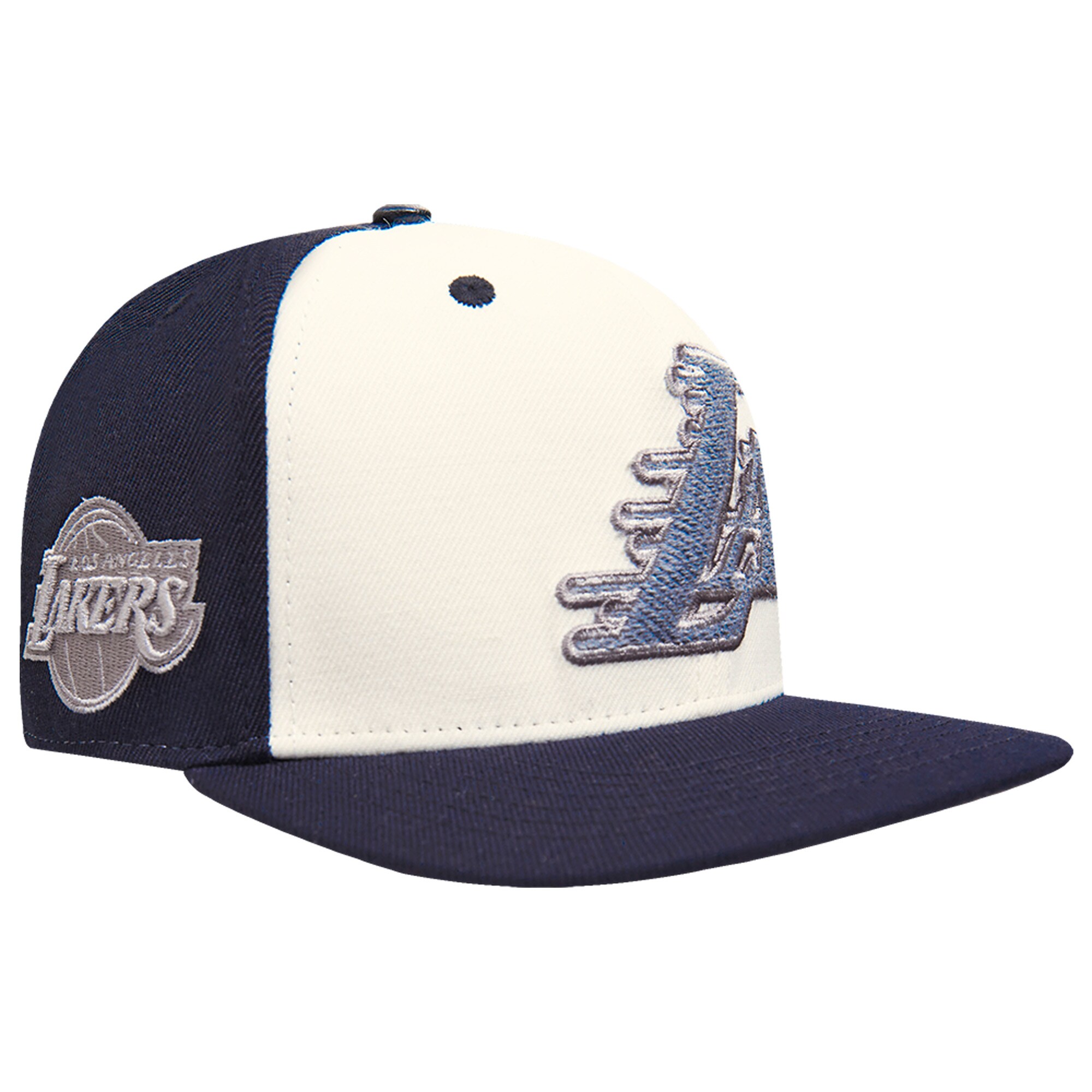 Official Los Angeles Lakers mens los angeles lakers pro standard cream french terry snapback hat | Lakers Shop