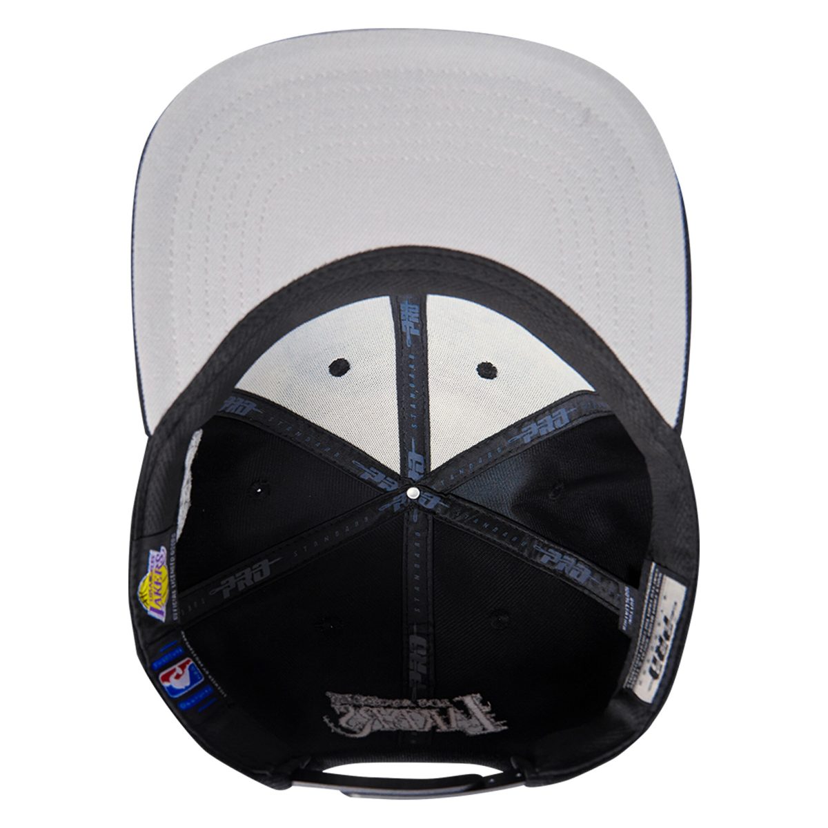 Official Los Angeles Lakers mens los angeles lakers pro standard cream french terry snapback hat | Lakers Shop
