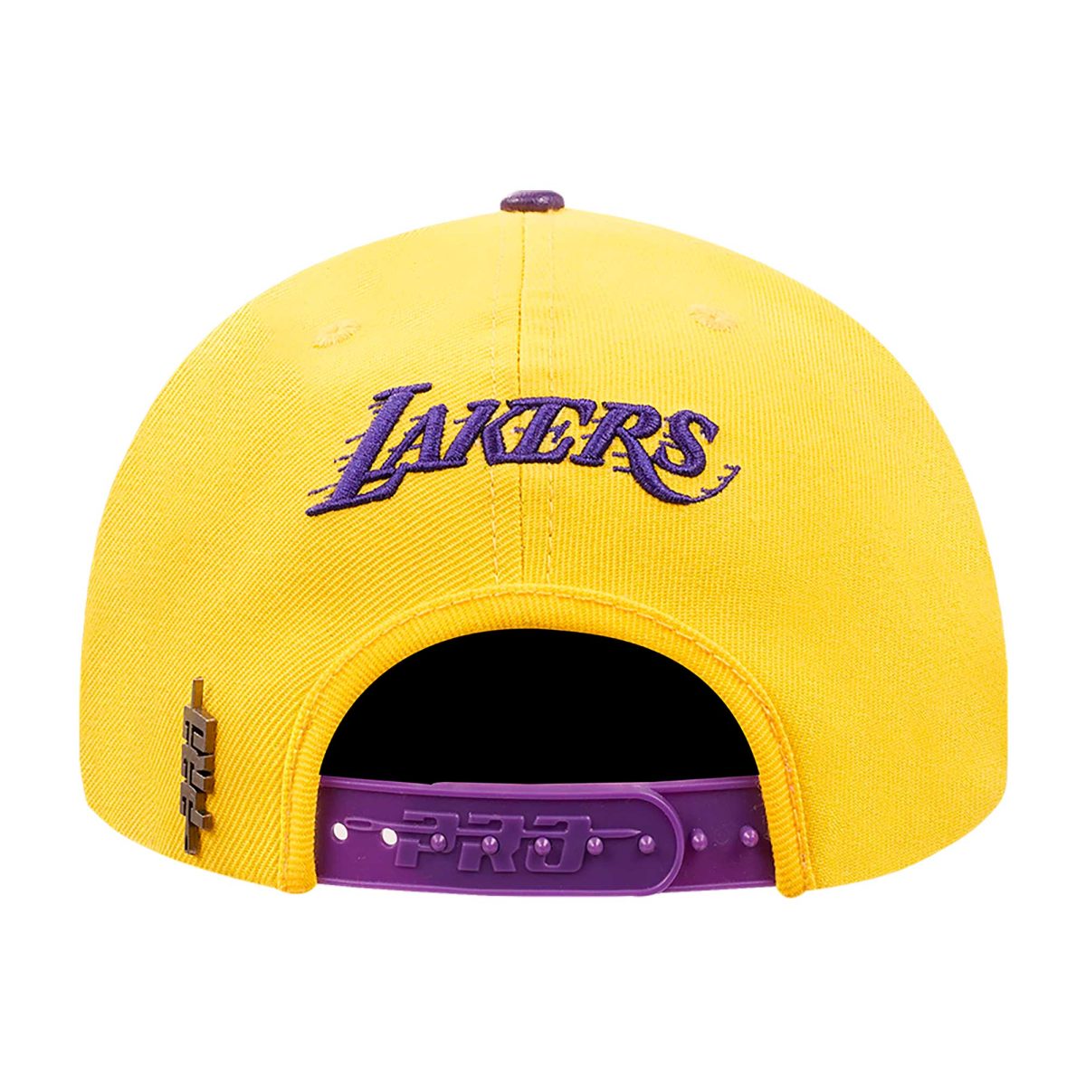 Official Los Angeles Lakers mens los angeles lakers pro standard goldpurple logo morph snapback hat | Lakers Shop