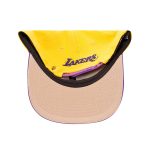 Official Los Angeles Lakers mens los angeles lakers pro standard goldpurple logo morph snapback hat | Lakers Shop