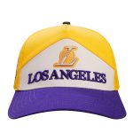Official Los Angeles Lakers mens los angeles lakers pro standard goldpurple pinch chevron adjustable hat | Lakers Shop