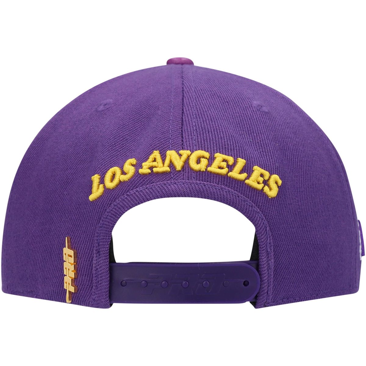 Official Los Angeles Lakers mens los angeles lakers pro standard purple wordmark logo snapback hat | Lakers Shop