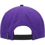 Official Los Angeles Lakers mens los angeles lakers pro standard purpleblack heritage leather patch snapback hat | Lakers Shop