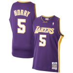 Official Los Angeles Lakers mens los angeles lakers robert horry mitchell  ness purple 199900 hardwood classics swingman jersey | Lakers Shop